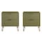 Manhattan Comfort DUMBO 2.0 Nightstand in Olive Green, 2PK 2-NS002-OG - alternate 2
